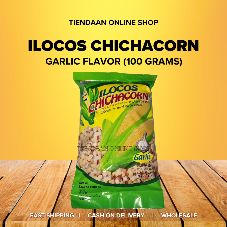 ILOCOS CHICHACORN - GARLIC, 100 grams